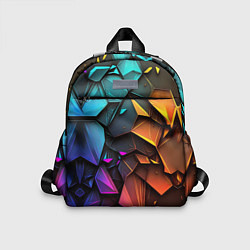Детский рюкзак Неоновая абстрактная чешуя дракона, цвет: 3D-принт