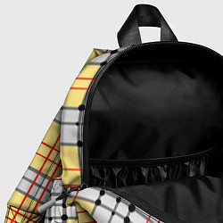 Детский рюкзак Светлые квадраты и линии, цвет: 3D-принт — фото 2