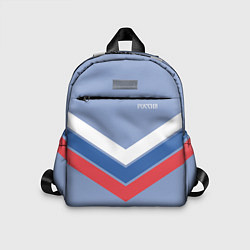 Детский рюкзак Триколор - три полоски на голубом, цвет: 3D-принт