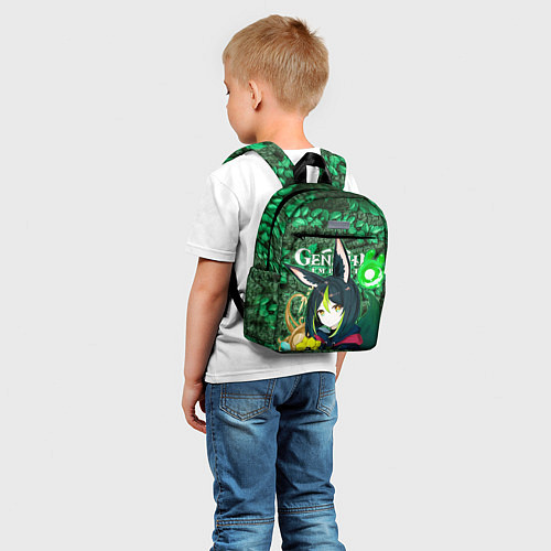 Детский рюкзак Тигнари на фоне листвы / 3D-принт – фото 5