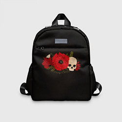 Детский рюкзак Череп среди цветов