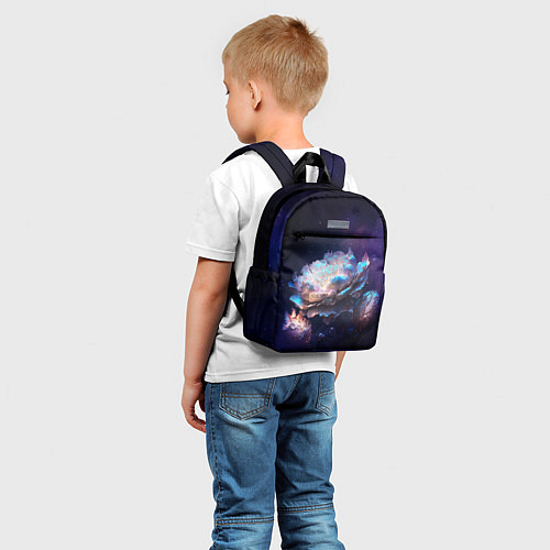 Детский рюкзак Космические звёздные цветы / 3D-принт – фото 5