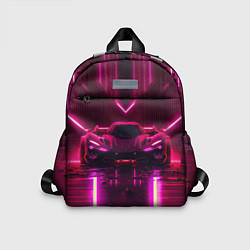 Детский рюкзак Неоновый спорткар, цвет: 3D-принт