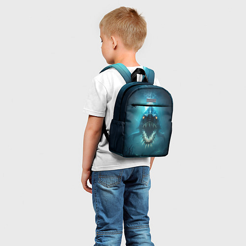 Детский рюкзак Голодный мегалодон / 3D-принт – фото 5