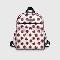 Детский рюкзак Гранаты на белом - паттерн, цвет: 3D-принт