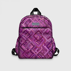 Детский рюкзак Фиолетовые диагонали, цвет: 3D-принт