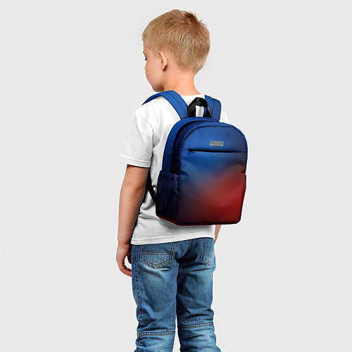 Детский рюкзак Красно синий градиент / 3D-принт – фото 5