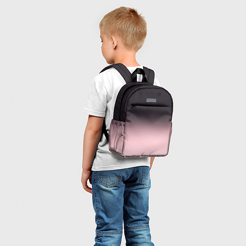 Детский рюкзак Градиент: от черного к розовому / 3D-принт – фото 5