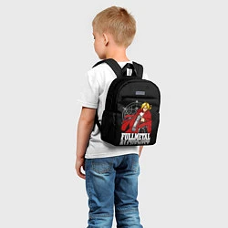 Детский рюкзак Эдвард Элрик стальной алхимик, цвет: 3D-принт — фото 2