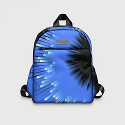 Детский рюкзак Чёрная дыра - неон - авангард, цвет: 3D-принт
