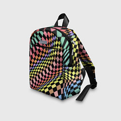 Детский рюкзак Colorful avant-garde chess pattern - fashion, цвет: 3D-принт — фото 2
