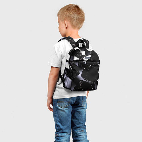 Детский рюкзак Хромированные кубы / 3D-принт – фото 5