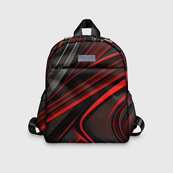 Детский рюкзак Black and red abstract