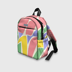 Детский рюкзак Абстрактные разноцветные фигуры, цвет: 3D-принт — фото 2