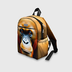 Детский рюкзак Орангутан - Обезьяна, от которой веет добротой, цвет: 3D-принт — фото 2