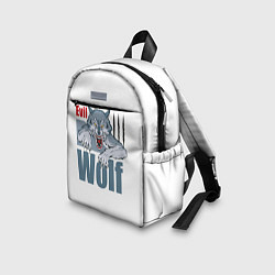 Детский рюкзак Злой волк - оскал, цвет: 3D-принт — фото 2