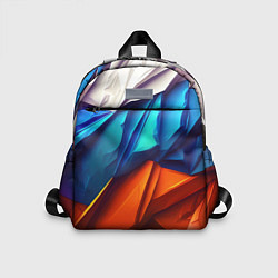 Детский рюкзак Российский флаг на скале