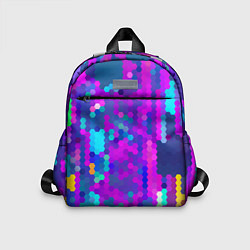 Детский рюкзак Шестиугольники неонового цвета