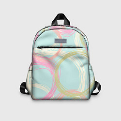 Детский рюкзак Текстура из светлых колец, цвет: 3D-принт