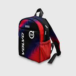 Детский рюкзак Volvo красный карбон, цвет: 3D-принт — фото 2