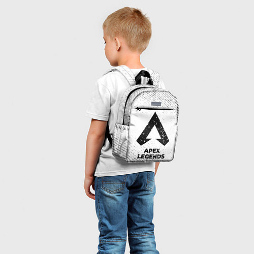 Детский рюкзак Apex Legends с потертостями на светлом фоне / 3D-принт – фото 5