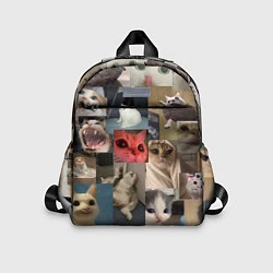 Детский рюкзак Мемные котики, цвет: 3D-принт
