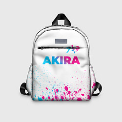 Детский рюкзак Akira neon gradient style: символ сверху, цвет: 3D-принт