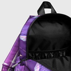 Детский рюкзак Девушка-кошка - киберпанк, цвет: 3D-принт — фото 2