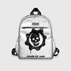 Детский рюкзак Gears of War с потертостями на светлом фоне, цвет: 3D-принт