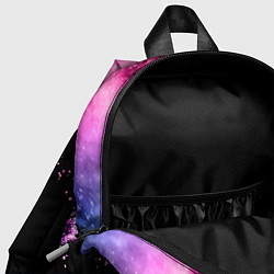 Детский рюкзак Яркие брызги на черном, цвет: 3D-принт — фото 2