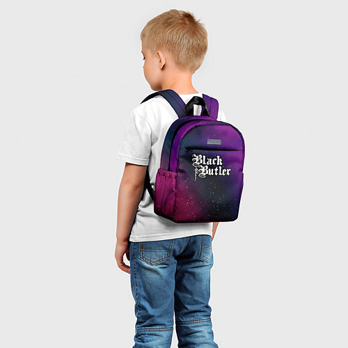Детский рюкзак Black Butler gradient space / 3D-принт – фото 5
