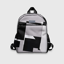 Детский рюкзак Белые и чёрные кубы в геометрии