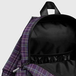 Детский рюкзак Джентльмены Шотландка темно-фиолетовая, цвет: 3D-принт — фото 2