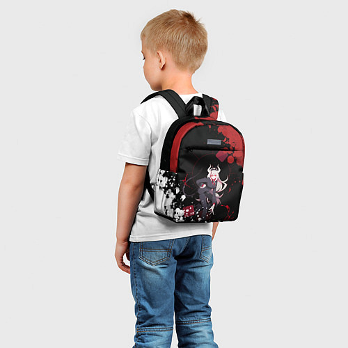 Детский рюкзак Helltaker Lucifer арт краска / 3D-принт – фото 5