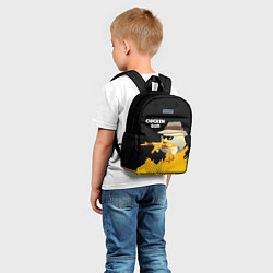 Детский рюкзак Цыпленок с автоматом, цвет: 3D-принт — фото 2