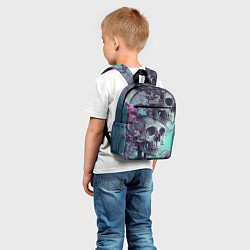 Детский рюкзак Кости и медузы, цвет: 3D-принт — фото 2
