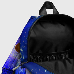 Детский рюкзак Динозавр в космосе - неоновое свечение, цвет: 3D-принт — фото 2