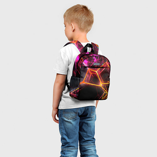 Детский рюкзак Неоновая конструкция / 3D-принт – фото 5