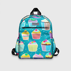 Детский рюкзак Торты и кексы, цвет: 3D-принт