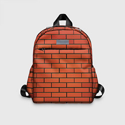 Детский рюкзак Кирпичная стена, цвет: 3D-принт