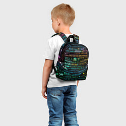 Детский рюкзак Символы психоделика - нейронная сеть, цвет: 3D-принт — фото 2