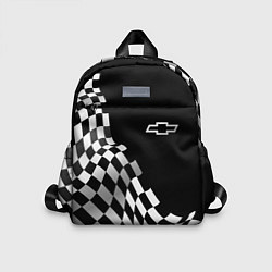 Детский рюкзак Chevrolet racing flag, цвет: 3D-принт