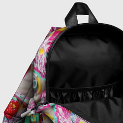 Детский рюкзак Домики из сладостей, цвет: 3D-принт — фото 2