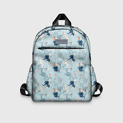 Детский рюкзак Японский паттерн с журавлем