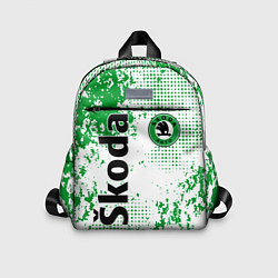 Детский рюкзак Skoda auto logo, цвет: 3D-принт