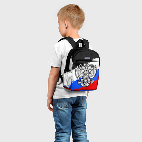 Детский рюкзак Триколор - герб РФ / 3D-принт – фото 5