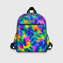 Детский рюкзак Тай-дай цветные краски, цвет: 3D-принт