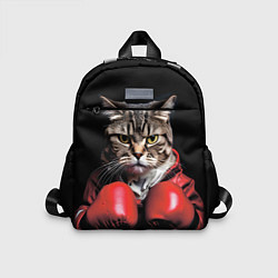 Детский рюкзак Cat boxing, цвет: 3D-принт