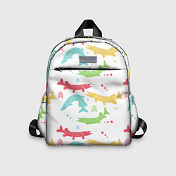 Детский рюкзак Красочные щучки, цвет: 3D-принт
