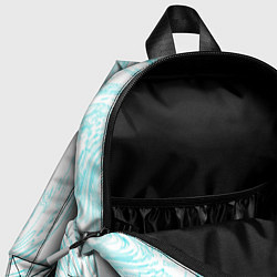 Детский рюкзак Абстракция бело-голубой, цвет: 3D-принт — фото 2
